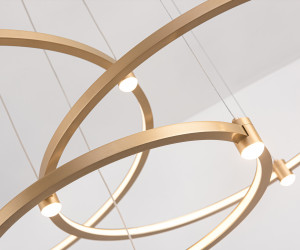 FL5537/3+9 GD золото 90W 3000K/4200K/6400K D800/600/400*1300 (без ПДУ)