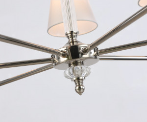 LH71003/7 BN/WH никель/белый E14*7 max 40W D820*1130