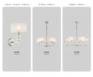 LH71331/5 CGD золото E14/5 max 40W D700*850