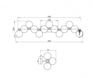 Настенный светильник (бра) Maytoni MOD545WL-13G