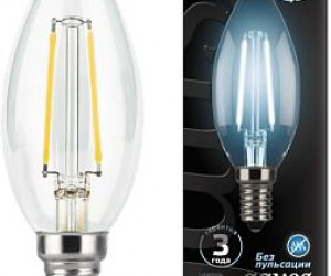 Лампа Gauss LED Filament Candle E14 9W 4100К 1/10/50