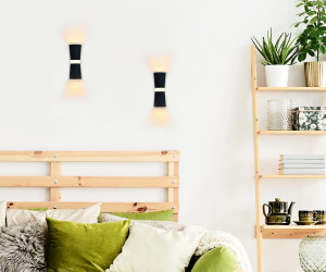 FW196 BK/S черный/песок LED 3000K 12W 70*200*100