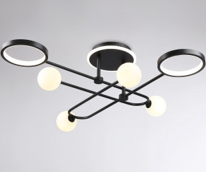 FL66232/6 BK черный 48W 3000K-6400K+G9/4 880*880*240 (ПДУ ИК)