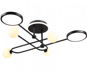 FL66232/6 BK черный 48W 3000K-6400K+G9/4 880*880*240 (ПДУ ИК)