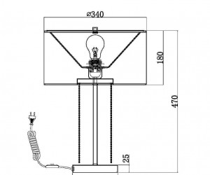 Настольный светильник Maytoni MOD151TL-01G