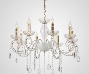 Подвесная люстра P9850-8 WT+GD 000054542