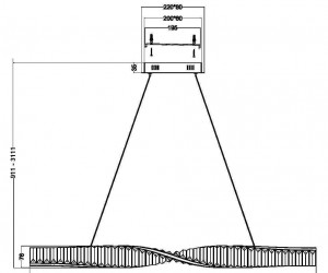 Подвесной светильник Maytoni P097PL-L36BS3K
