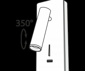 Настенный светильник (бра) Technical C041WL-L3B3K