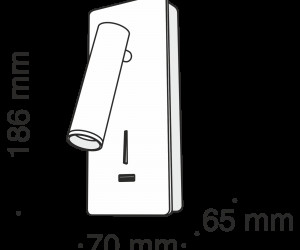 Настенный светильник (бра) Technical C041WL-L3W3K