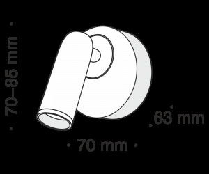 Настенный светильник (бра) Technical C038WL-L3B3K