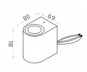Настенный светильник (бра) Outdoor O044WL-01B