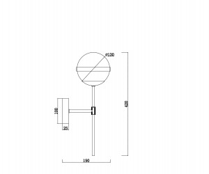 Настенный светильник (бра) Freya FR5204WL-01BS