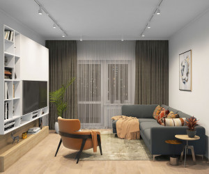 TR1001-WH Шинопровод однофазный, 1 м, белый, заглушки в комплекте