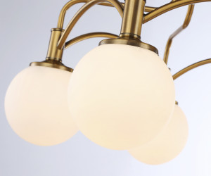 TR3212/5 GD/FR золото/белый матовый E27*5 max 40W D560*302