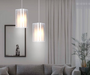 TR3682 CH/SM/FR хром/дымчатый/белый матовый E14 max 40W D110*950