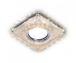 S272 CL/WW хром/прозрачный MR16+3W(LED WARM)