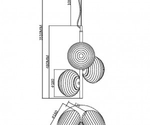 Подвесной светильник Maytoni MOD268PL-03B