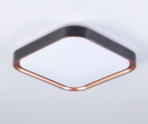 FZ1265 BK/PGD черный/золото розовое 18W 5000K 250*250*60 (Без ПДУ)