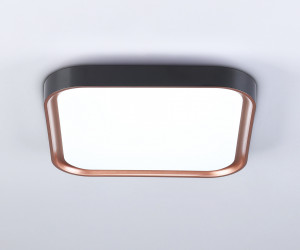 FZ1265 BK/PGD черный/золото розовое 18W 5000K 250*250*60 (Без ПДУ)