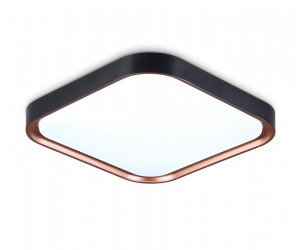 FZ1265 BK/PGD черный/золото розовое 18W 5000K 250*250*60 (Без ПДУ)