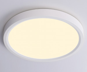 FZ1901 WH белый IP54 13W 3000K-6500K CCT-переключатель D230*25 (Без ПДУ)