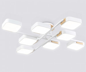 FL4888/8 WH/WD белый/дерево 144W 3000-6000K 960*960*160 (без ПДУ)