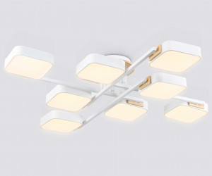 FL4888/8 WH/WD белый/дерево 144W 3000-6000K 960*960*160 (без ПДУ)