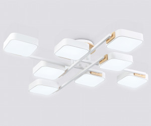 FL4888/8 WH/WD белый/дерево 144W 3000-6000K 960*960*160 (без ПДУ)