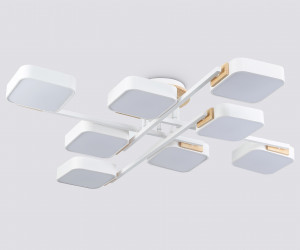 FL4888/8 WH/WD белый/дерево 144W 3000-6000K 960*960*160 (без ПДУ)