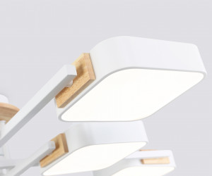 FL4888/8 WH/WD белый/дерево 144W 3000-6000K 960*960*160 (без ПДУ)