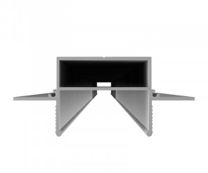 TR3020-AL Закладной профиль для встраиваемого монтажа однофазного трека 2м