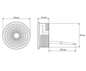 DK4000-7W Светодиодный модуль белый керамический корпус