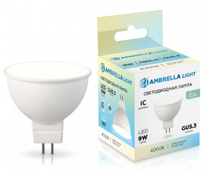 160904 LED MR16 9W IC GU5.3 4000K 175-265V