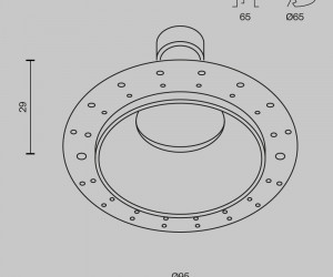 Встраиваемый светильник Technical DL126-GU10-TRS-MG