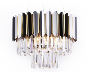 TR5297/7 DCH/GD черный хром/золото E14/7 max 40W D500*780