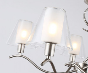 LH57081/5 SN/FR никель/белый матовый E14/5 max 40W D690*790