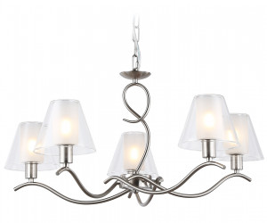 LH57081/5 SN/FR никель/белый матовый E14/5 max 40W D690*790