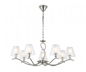 LH57083/7 SN/FR никель/белый матовый E14/7 max 40W D840*790