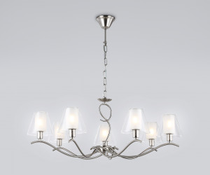 LH57083/7 SN/FR никель/белый матовый E14/7 max 40W D840*790