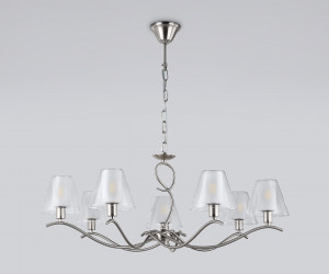 LH57083/7 SN/FR никель/белый матовый E14/7 max 40W D840*790