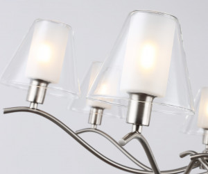 LH57083/7 SN/FR никель/белый матовый E14/7 max 40W D840*790