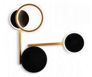 FL5198 SBK/GD черный песок/золото LED 3000K 13W 445*400*60