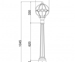 Ландшафтный светильник Outdoor O023FL-01G