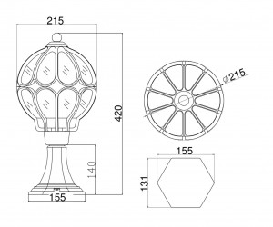 Ландшафтный светильник Outdoor O024FL-01G