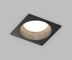 Встраиваемый влагозащищенный светильник DEEP, IP65, 15 Вт, GU5.3, LED, черный, пластик