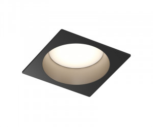 Встраиваемый влагозащищенный светильник DEEP, IP65, 15 Вт, GU5.3, LED, черный, пластик