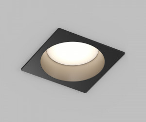 Встраиваемый влагозащищенный светильник DEEP, IP65, 15 Вт, GU5.3, LED, черный, пластик