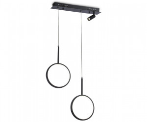 FL5274/2+1 BK черный 38W 3000K/4200K/6400K+4200K 500*20*1200 (ПДУ ИК)