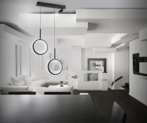 FL5274/2+1 BK черный 38W 3000K/4200K/6400K+4200K 500*20*1200 (ПДУ ИК)