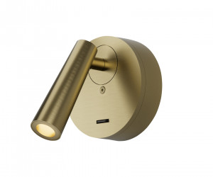 DK5072-SB Бра SHINE WALL со светодиодом, D104*H68, IP20, 3000К, 3W, RA?90, сатинированная латунь, алюминий